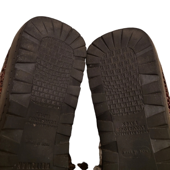 Vintage Stuart Weitzman Y2K 90s Low Platform Faux Snakeskin Shoe, Size 7.5 - Picture 13 of 16